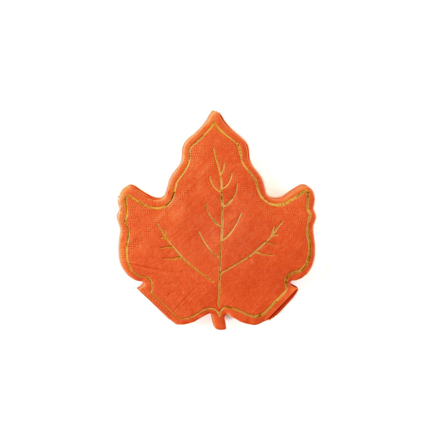 HARVEST MAPLE LEAF SHAPED COCKTAIL NAPKIN