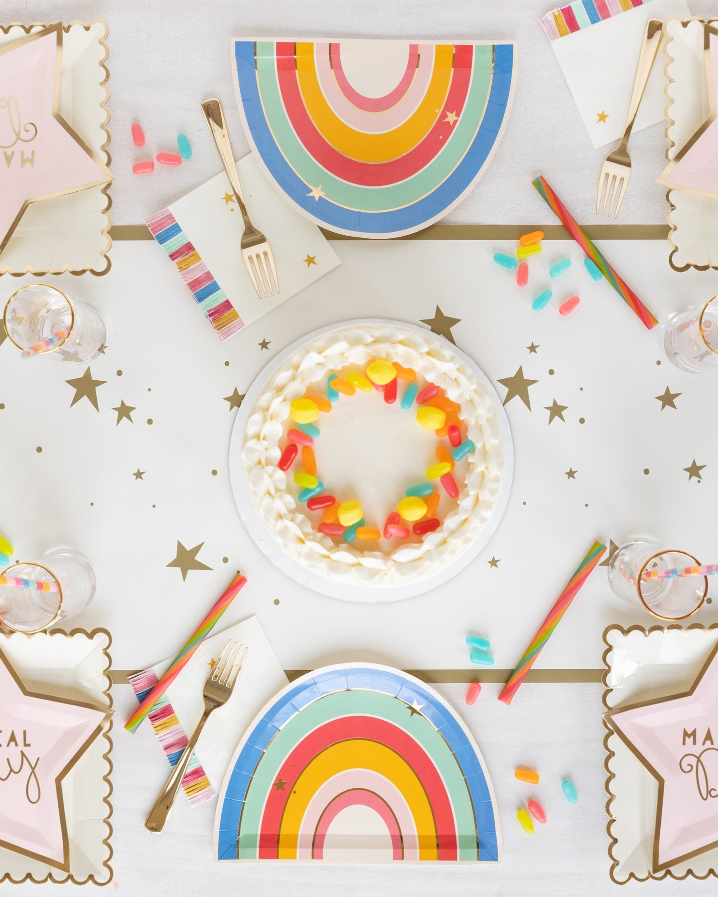 MAGICAL RAINBOW 9" PLATES