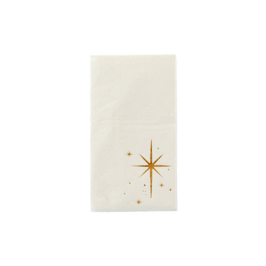 SILENT NIGHT STAR GUEST TOWEL NAPKINS