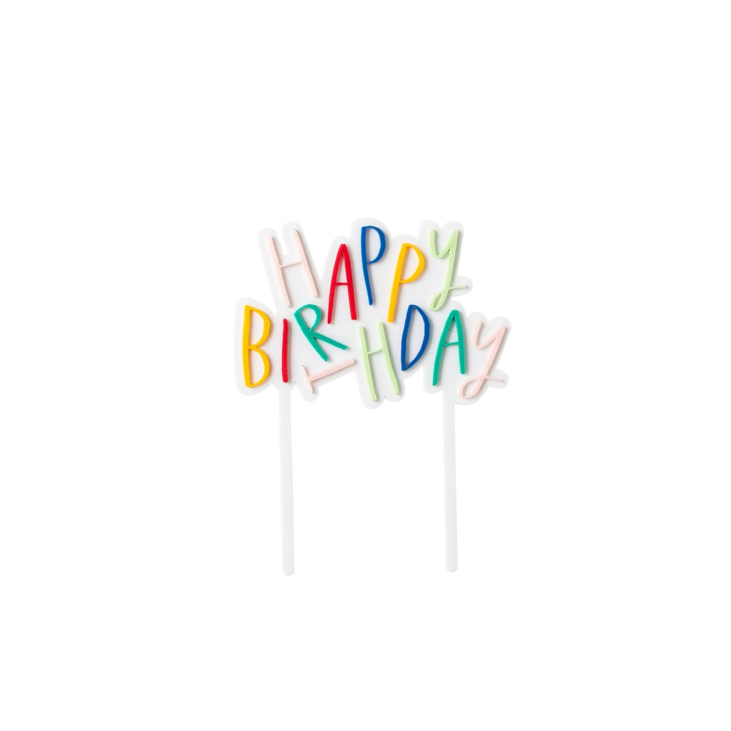 OUI PARTY BIRTHDAY ACRYLIC CAKE TOPPER