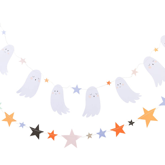 TRICK OR TREAT GHOSTS BANNER SET