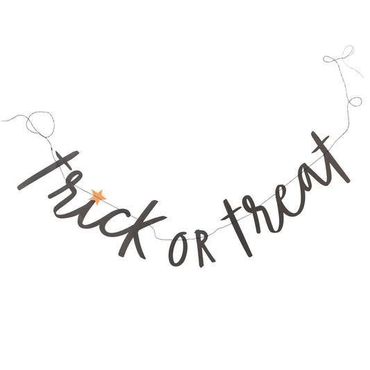 TRICK OR TREAT WORD BANNER