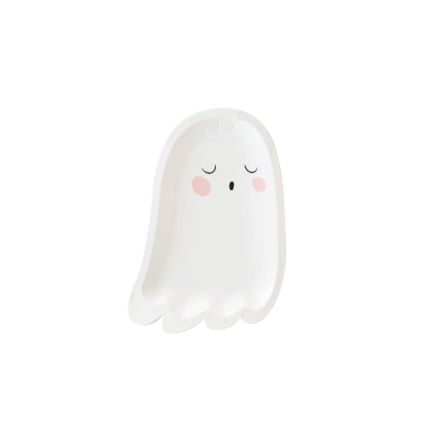 TRICK OR TREAT GHOST SHAPED PLATE