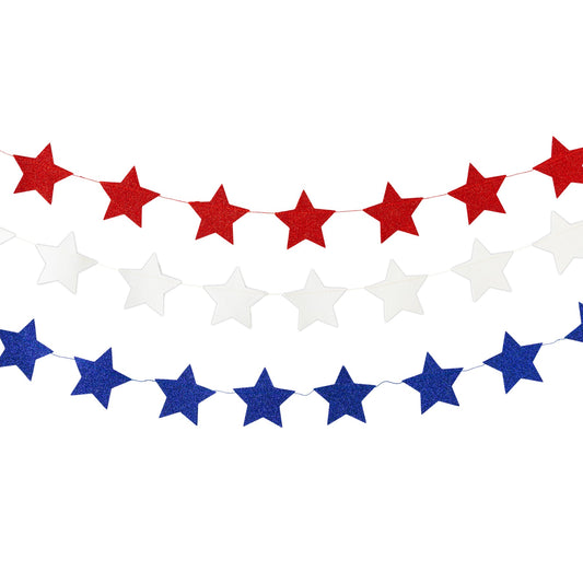 STARS AND STRIPES STAR MINI BANNER