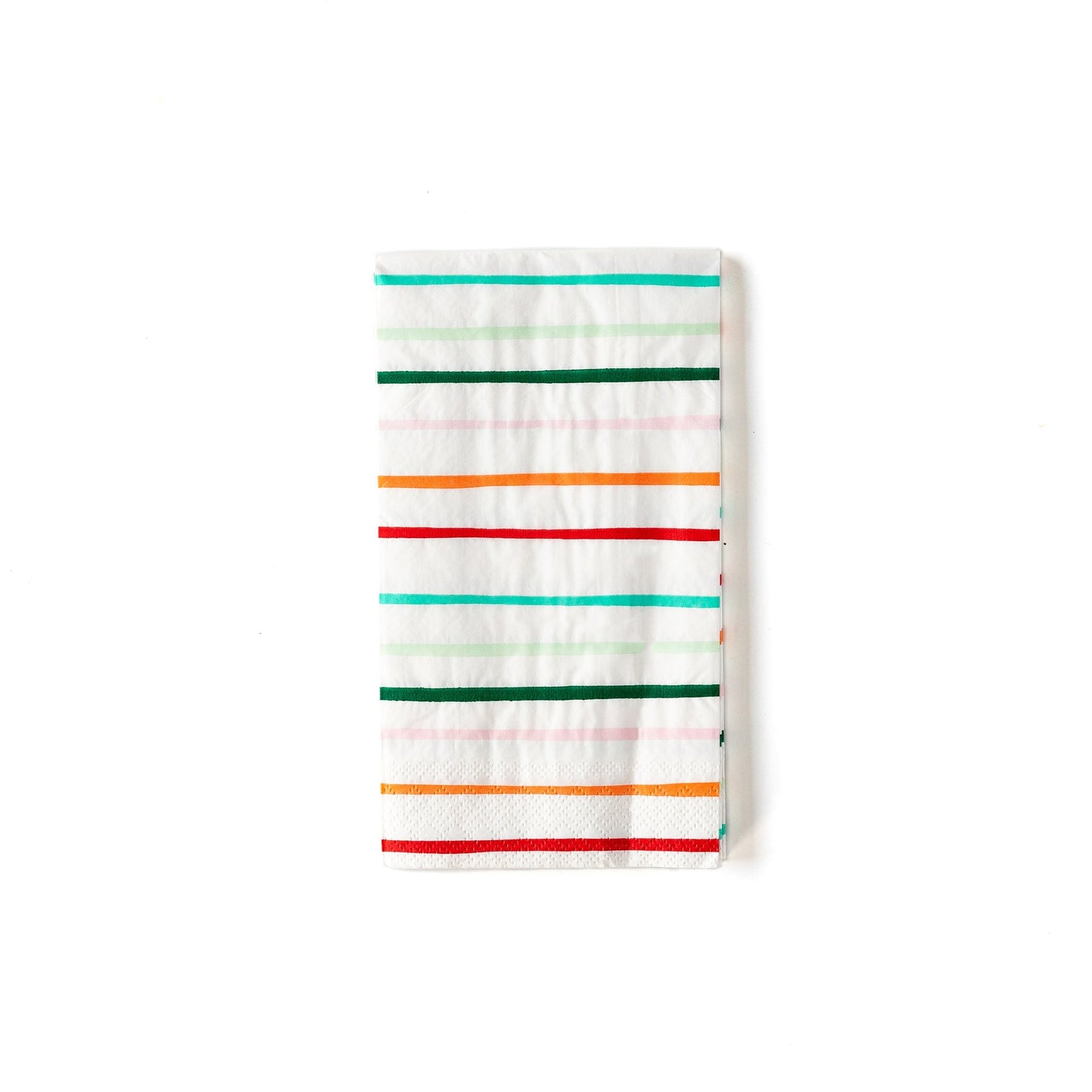 STRIPED CHRISTMAS DINNER NAPKINS