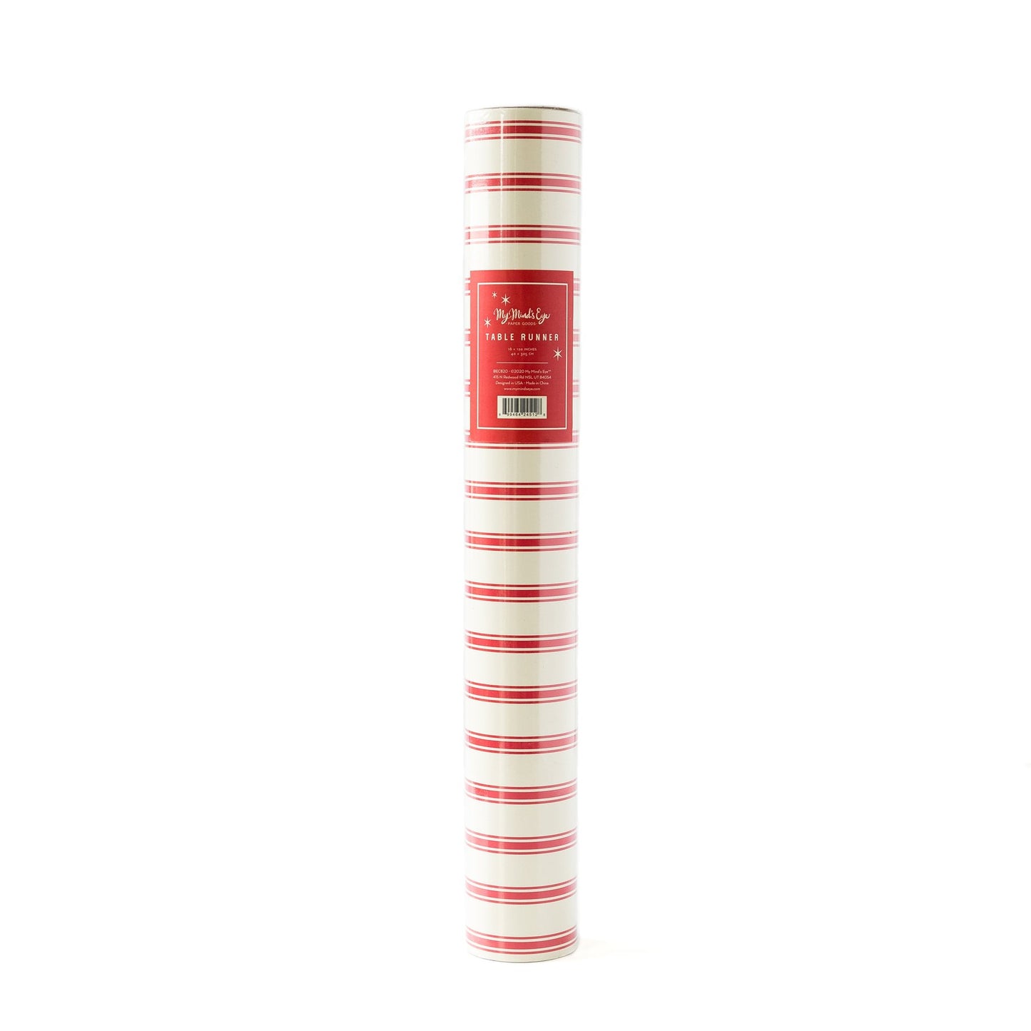 RED STRIPED TABLE RUNNER