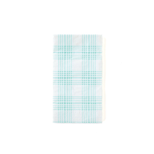 Blue Plaid Guest Towel Paper Napkins