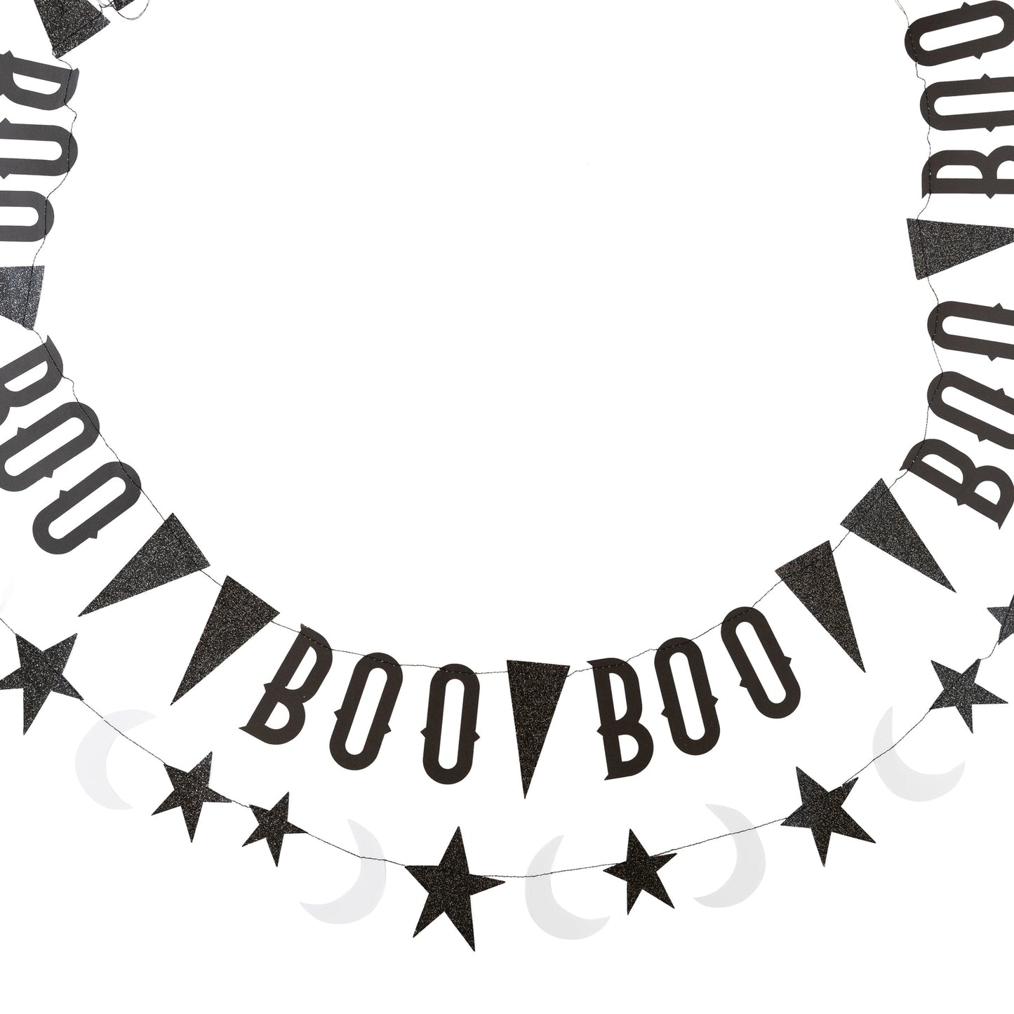 BOO WITH STARS BANNER SET