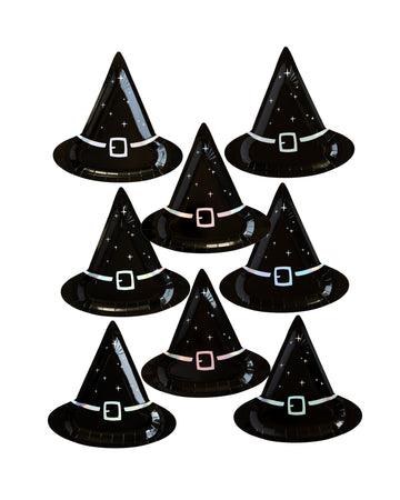 WITCHING HOUR WITCH HAT SHAPED PLATE