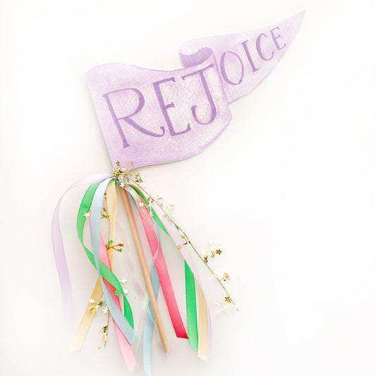 Rejoice Easter Party Pennant