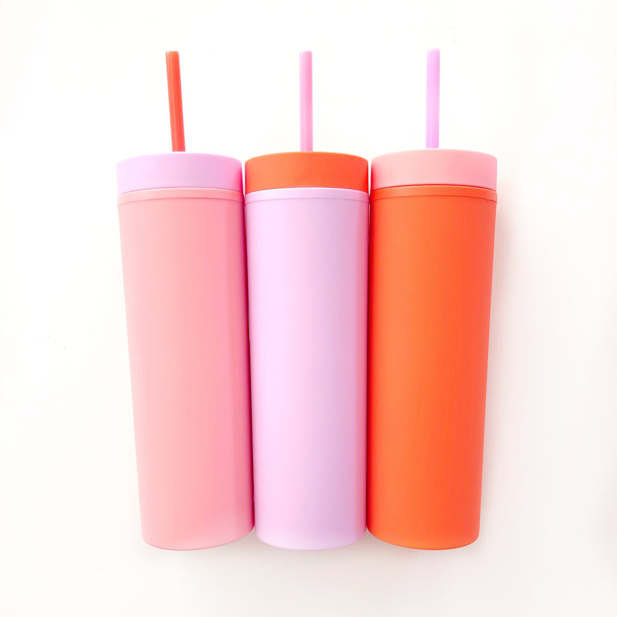 SKINNY TUMBLERS - MATTE COLOR