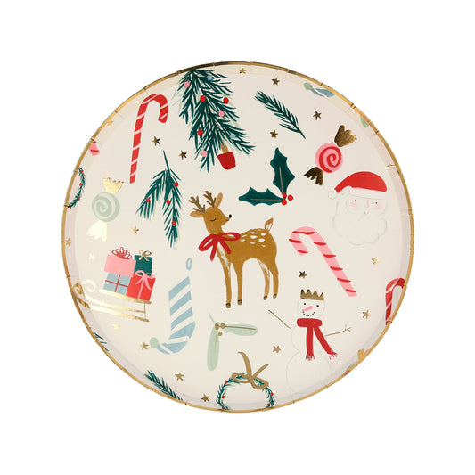 FESTIVE MOTIF SIDE PLATES