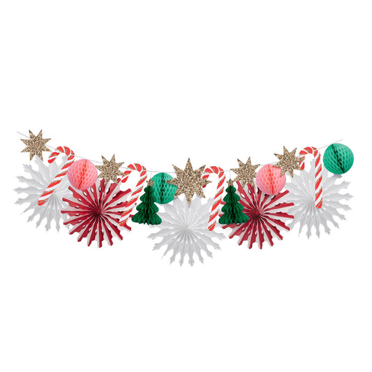 CHRISTMAS HONEYCOMB GARLAND