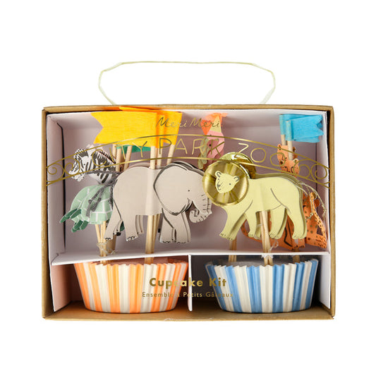 Safari Animals Cupcake Kit