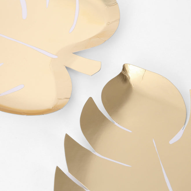 Gold Palm Leaf Plates