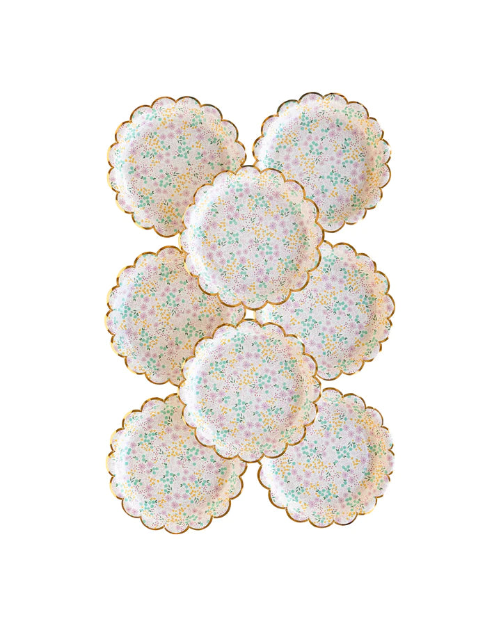 DITSY FLORAL ROUND SCALLOP 7" PLATE