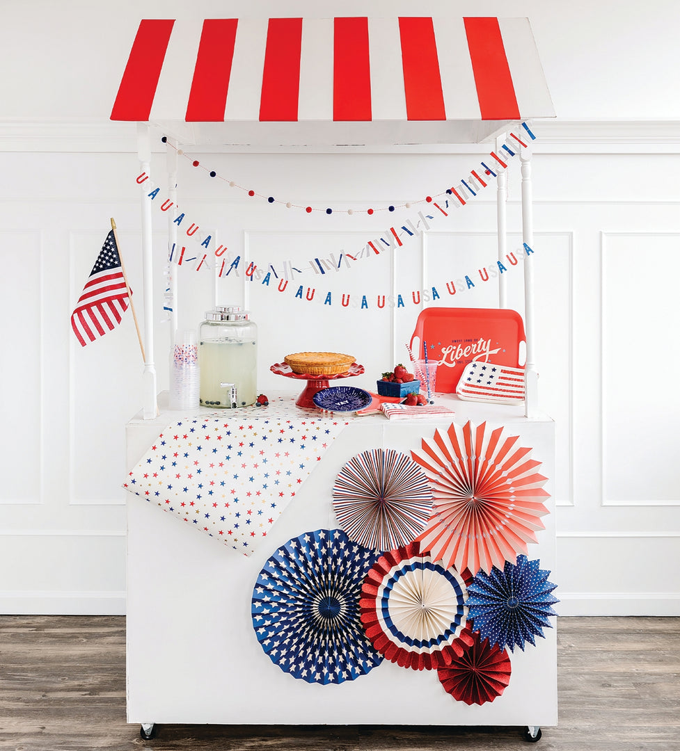 STARS AND STRIPES STAR MINI BANNER